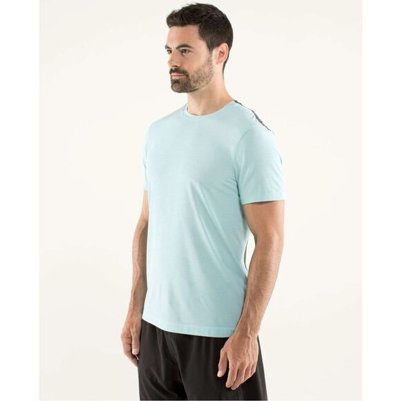 LULULEMON Men’s Aquamarine Precision Tee Size Large - Picture 1 of 11